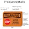Signmission Active Mining Do Not Enter With Symbol OSHA Warning Sign, Vinyl Decal, 10in W x 7in L, 2PK OS-2PACK-WS-D-710-L-12456 - alternate 5